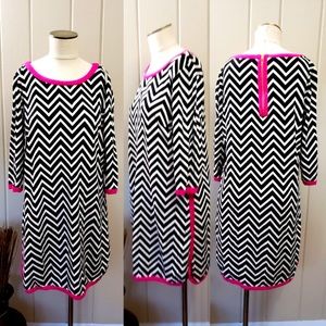 Crown & Ivy Chevron Dress Size Large